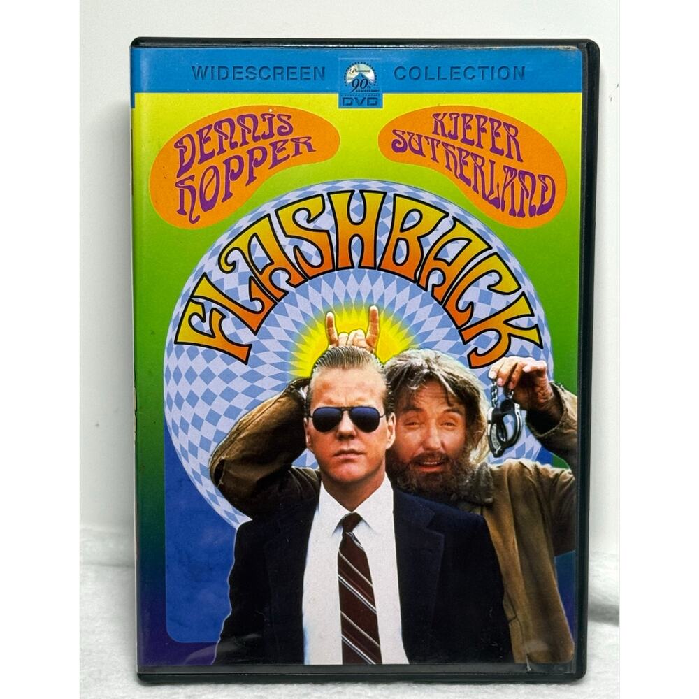 Flashback DVD 2002 Widescreen - Dennis Hopper - Kiefer Sutherland Paramount OOP
